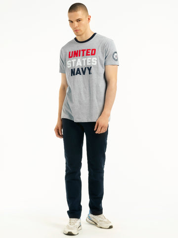 T-SHIRT U.S. NAVY<sup>®</sup> GRIGIO CHIARO